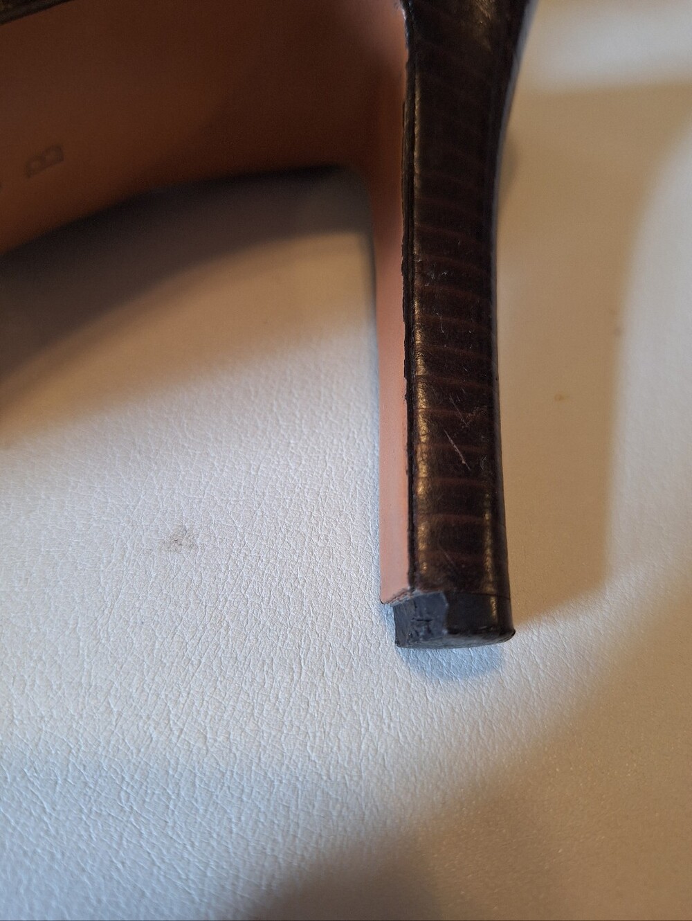 Coach Tan/Brown Signature Canvas Peep-Toe Mules - Picture 4 of 7